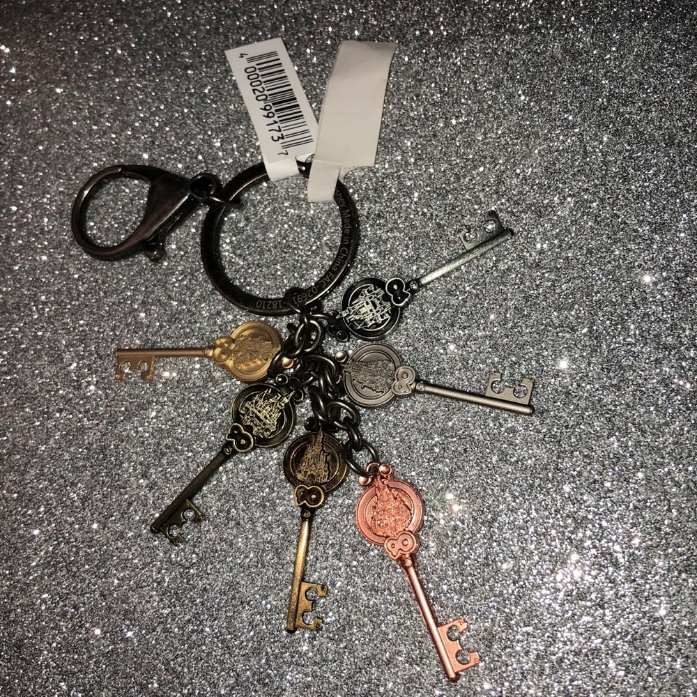 New Disney Parks all Disney castles keychain
